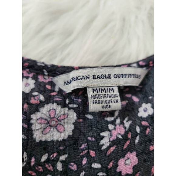 American Eagle Outfitters Womens Romper Playsuit Multicolor Floral Sleeveless M - Picture 5 of 6